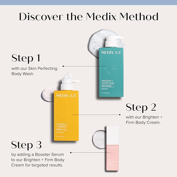 Medix 5.5 Vitamin C Cream Face Lotion & Body Lotion Moisturizer | Anti Aging Skin Care Firming & Brightening Cream Diminishes The Look Of Uneven Skin Tone, Age Spots, & Sun Damaged Dry Skin, (2-Pack)-GlimoraGlow