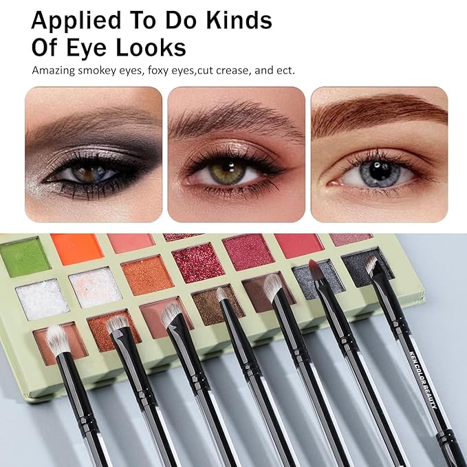 KENCOLOR Premium 13-Piece Makeup Brush Set with PU Travel Pouch – High-End Acrylic Handle, Soft Synthetic & Natural Bristles, Dense & Non-Absorbent, for Flawless Application-GlimoraGlow