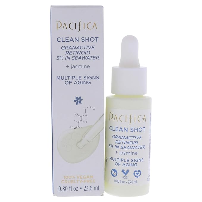 Pacifica Clean Shot Granactive Retinoid 5 Percent In Seawater Unisex, 0.8 Oz-GlimoraGlow