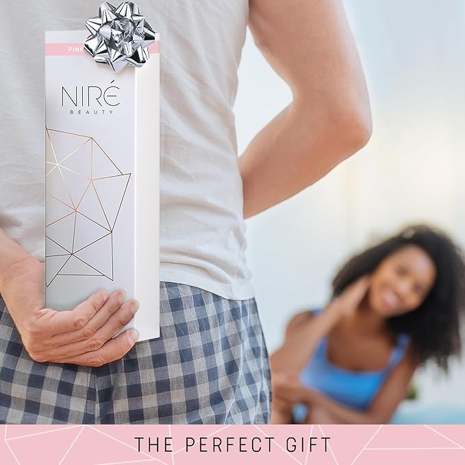 Niré Beauty 15piece Award Winning Pink Makeup Brushes: Pink Makeup Brush Set with Case, Makeup Sponge, Brush Cleaner, Guide, Gift Box-GlimoraGlow