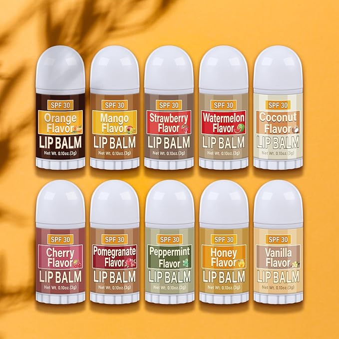 150 Pcs Mini Sunscreen Lip Balms Bulk SPF 30 Lip Balm Sticks Favors with Sunscreen SPF Employee Staff Appreciation Gifts Bulk Team Coworkers Christmas Party Gifts for Travel Beach-GlimoraGlow