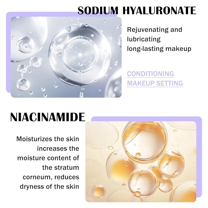 2PCS Makeup Setting Spray for Face,Waterproof Setting Spray for Makeup,Long Lasting Oil Control Finishing Holding Face Mist,Refreshing Hydrating Glossy and Matte Fixing Facial Mist Make Up Set A3-GlimoraGlow