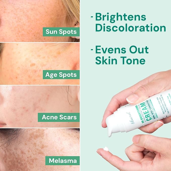 Ebanel Dark Spot Remover for Face & Body, Skin Brightening Cream with Synovea, Alpha Arbutin, Niacinamide, Kojic Acid, Dark Spot Corrector for Hyperpigmentation, Discoloration, Melasma, and Age Spots-GlimoraGlow