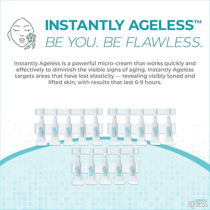 Instantly Ageless Facelift - Instant Eye Bag Remover Puffiness - 15 Vials - Instant Under Eye Bags Remover - Wrinkle Tightener - Instant Wrinkle Remover for Face Instant Lift-GlimoraGlow