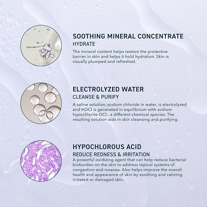 Skin Universal Skin Solution Hypochlorous Acid Spray for Face and Body. HOCL Facial Cleanser and Dermal Spray with Electrolyzed Water and Mineral Complex. pH-Stabilized Skin Care. 4oz-GlimoraGlow