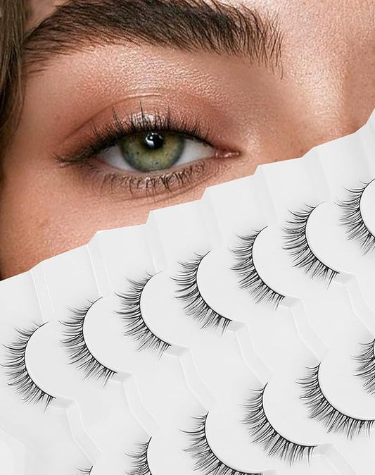 Natural Lashes Natural Eyelashes Short Eyelashes Natural Look False Eyelashes Wispy Eye Lashes Small Lashes Fake Lashes K17-GlimoraGlow