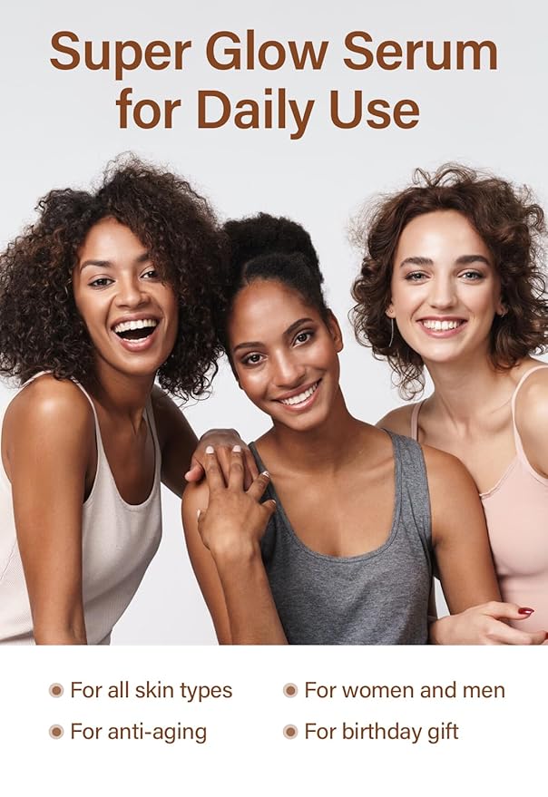 Caffeine Eye Serum Under Eye Treatment Serum for Moisturizing Anti-Aging Brightening Eye Serum, Caffeine Eye Cream for Wrinkles, Dark Spots and Dark Circles Beauty Skin Care-GlimoraGlow