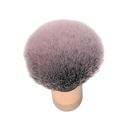 Luxurious and Large Soft Fluffy Powder Brush, Use as a Spray Tan Finishing Tool, Multipurpose Face and Body Barber and Beauty Tool, Large Kabuki Brush by BevyGold (Rosegold)-GlimoraGlow