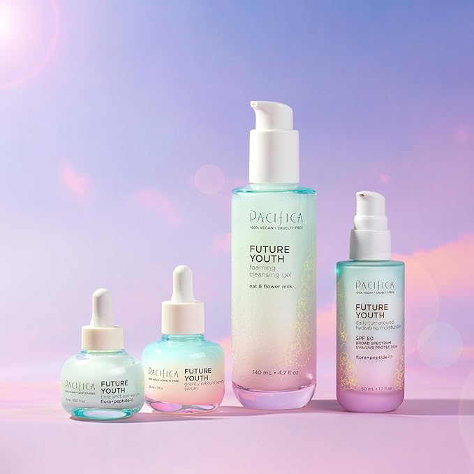 Pacifica Future Youth Gravity Rebound Face Serum – Multi-Peptide Firming Facial Serum for Fine Lines, Anti-Aging & Elasticity Vegan & Cruelty-Free Dermatologist Tested-GlimoraGlow