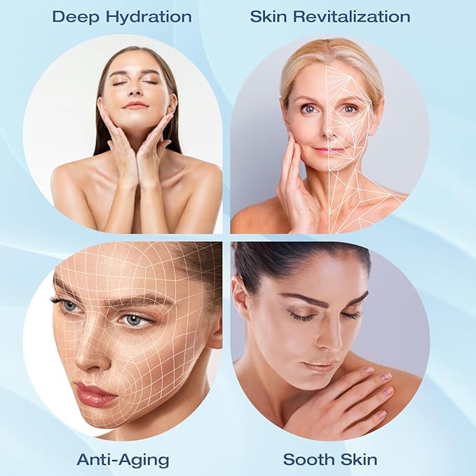 Hydrogen Face Mist Hydrating Spray,with Hydrogen Water Tablets, H2 Water Facial Spray for Deep Hydration,Anti-Aging Antioxidant Rejuvenation,Portable Design-GlimoraGlow