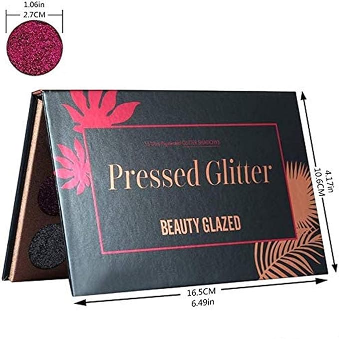 15 Colors Eyeshadow, Glitters Shimmer Pigment Pressed Makeup Palette Eyes Cosmetic-GlimoraGlow