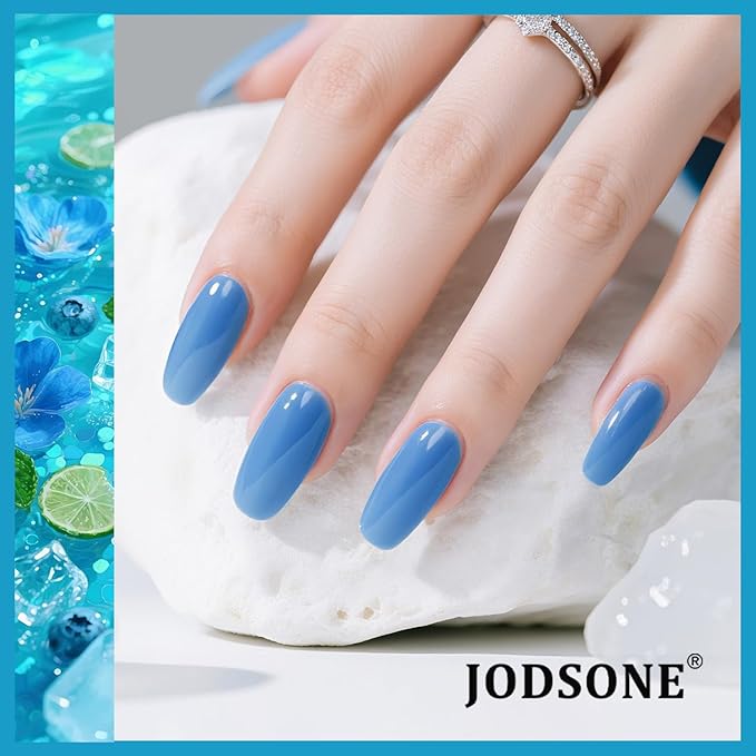JODSONE 32 Colors Jelly Gel Nail Polish Kit with U V Light Crystal Transparent Classic Color 4 Functional Gel for All Seasons-GlimoraGlow