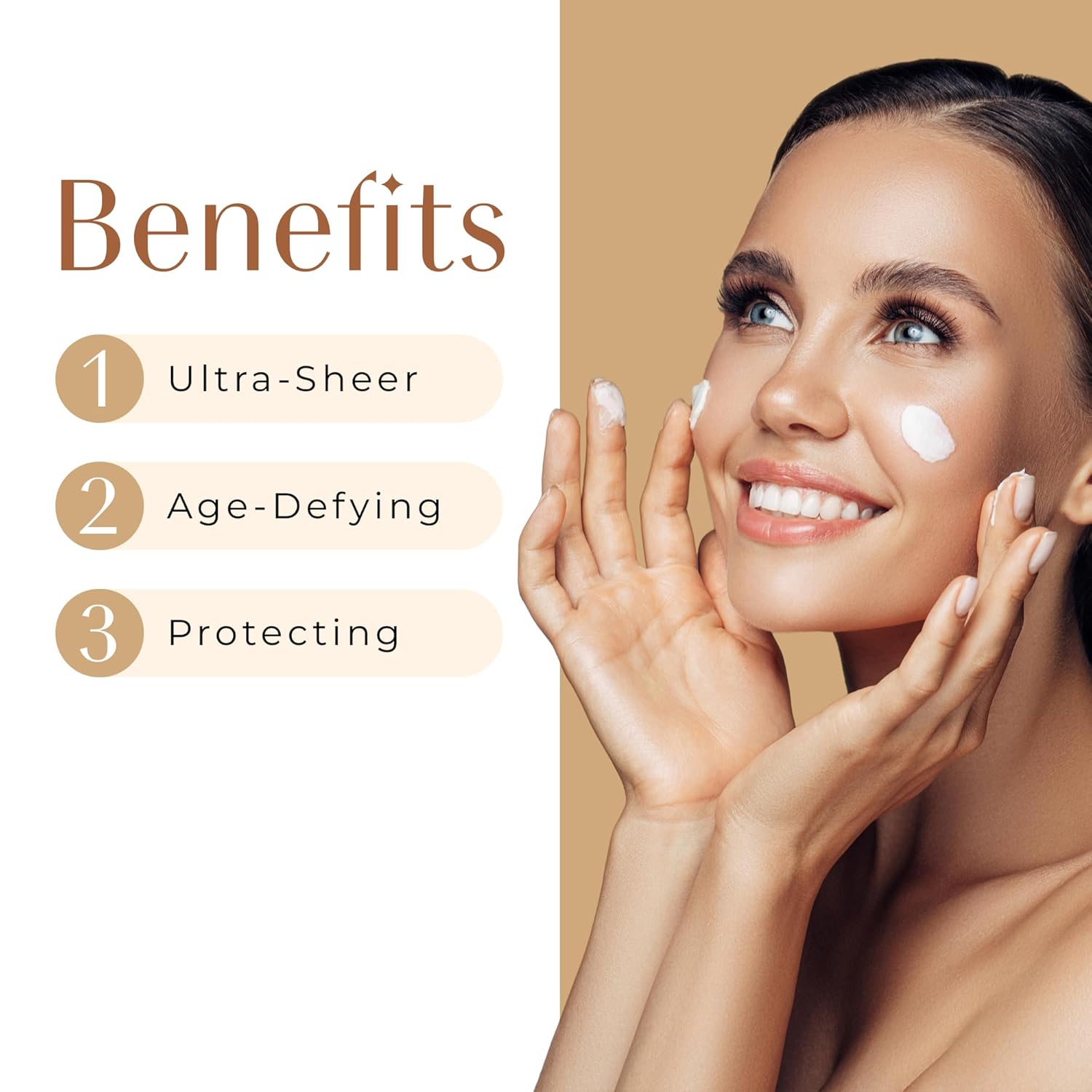 In The Spotlight SPF 50 Sun Protection and Skincare Enhancer, Facial Skin Care Product with Hyaluronic Acid, Sun Screen Protector for Faces, Personal Face Sunscreen Regimen-GlimoraGlow