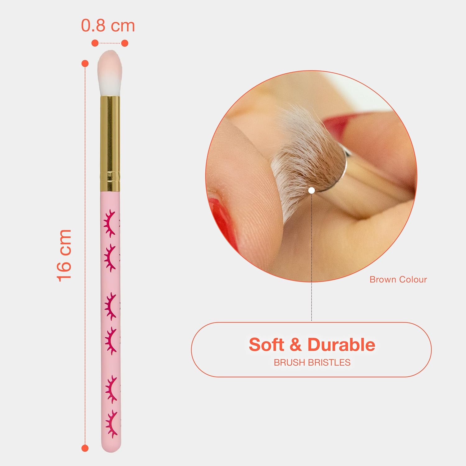 CURACORO Lash Shampoo Brushes Set, Eyelash Cleansing Brush For Cleansing Eyelash Extension, Soft and Comfortable Facial Makeup Remover Tools (Pink, Pack of 10)-GlimoraGlow