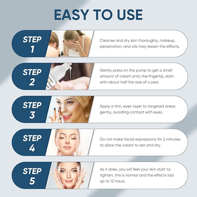 Instant Face Lift Serum, Temporary Skin Lifting & Tightening Serum, Effective Smooth Fine Lines, Wrinkles & Visibly Hide Loose Sagging Skin-GlimoraGlow