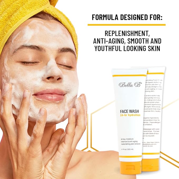 Bella B Bundle - Face Wash 4.1oz and Face Lotion 3.4oz-GlimoraGlow