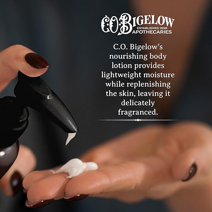 C.O. Bigelow Iconic Collection Amber Body Lotion, Scented Body Cream with Grapeseed Oil and Shea Butter, 10.5 fl oz-GlimoraGlow
