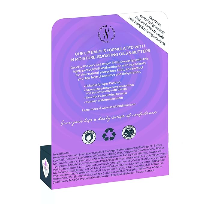 2 Pack - Botanical Lip Balm with Aromachology, Mood-Boosting Fragrance Technology, Soothes Chapped Lips & Relieves Dryness, Silky Smooth Texture Warms on Contact (2 Pack)-GlimoraGlow