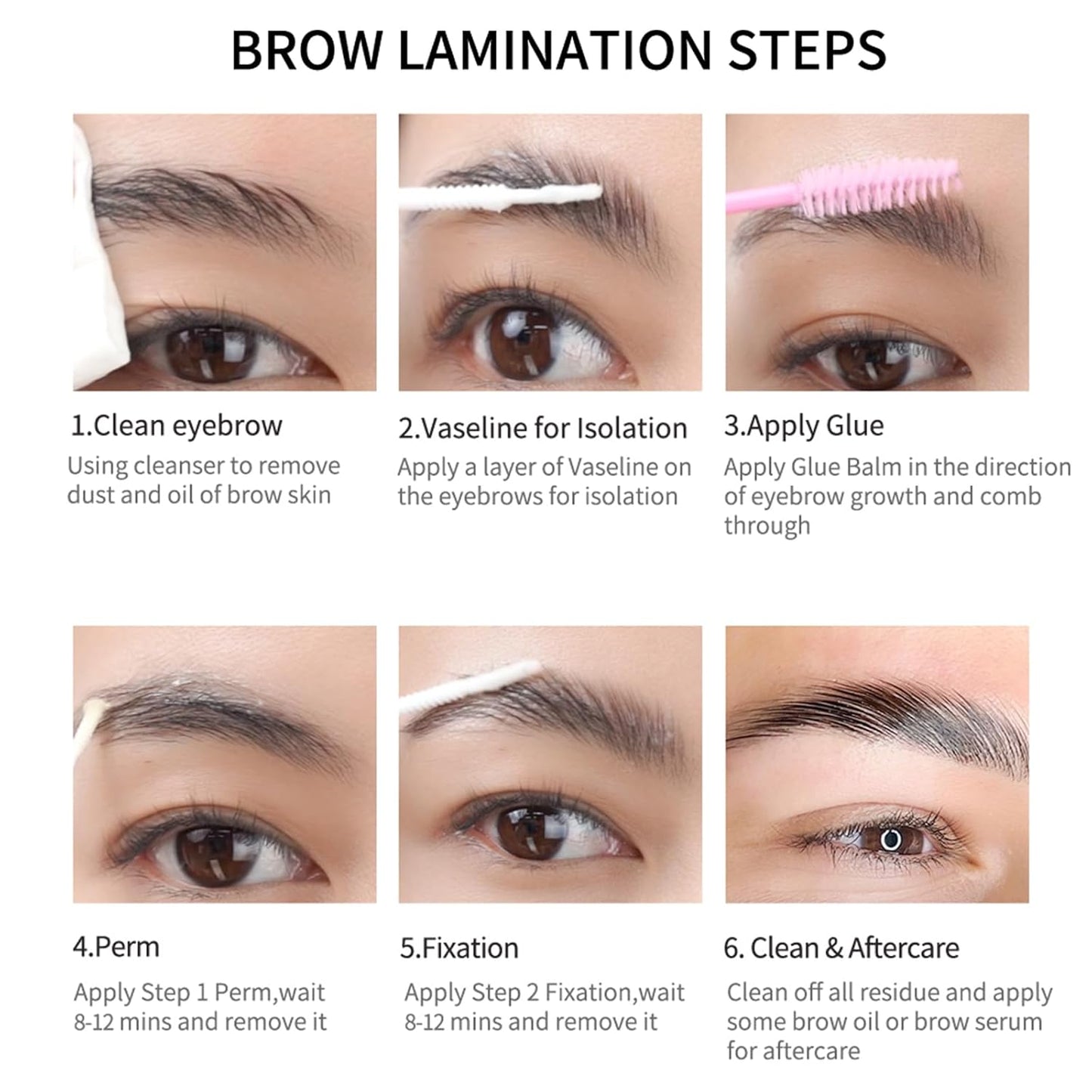 ICONSIGN 2-in-1 Lash Lift Kit Brow Lamination Kit, High-capacity Lotion Tube Design Eyelash Perm Kit Perm & Setting Lotion for Salon or Home Use, White-GlimoraGlow