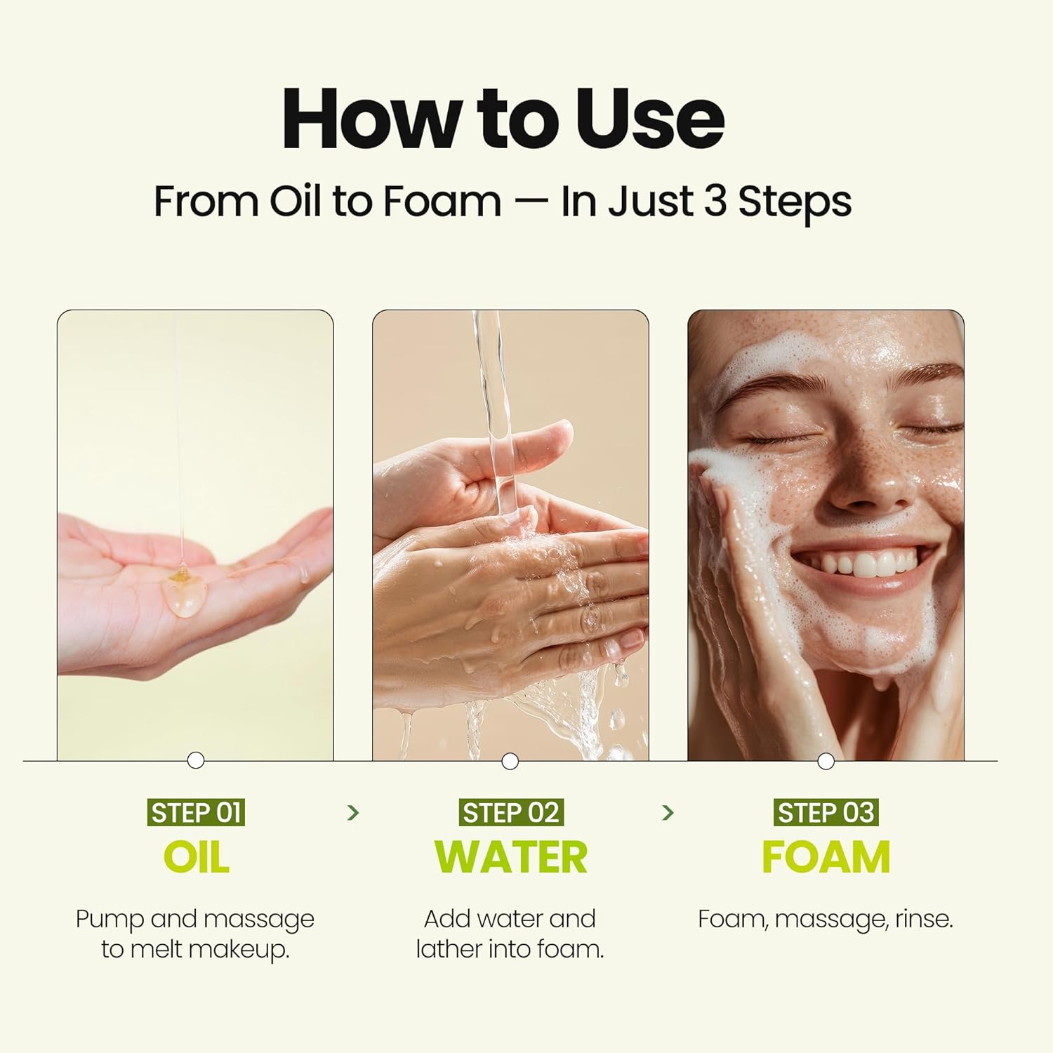 [K-Beauty] Hyaluron Vita Oil to Foam - All-in-One Korean Face Wash OilBased Foaming Facial Cleanser - Pore Minimizing & Blackhead Remover - Makeup Deep Cleansing Oil for Dry Skin (3.88 fl oz)-GlimoraGlow