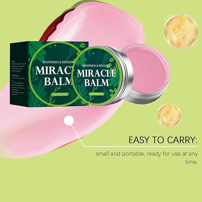 Miracle Balm, Soothing Balm for Joints, Back, Legs & Feet, Non-Greasy (3PCS)-GlimoraGlow