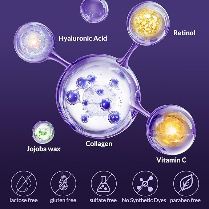 Neck Firming Cream, Wrinkle Cream for Women, Retinol Moisturizer with Collagen and Hyaluronic Acid for Neck, Face and Décolleté, 1.76 fl oz-GlimoraGlow