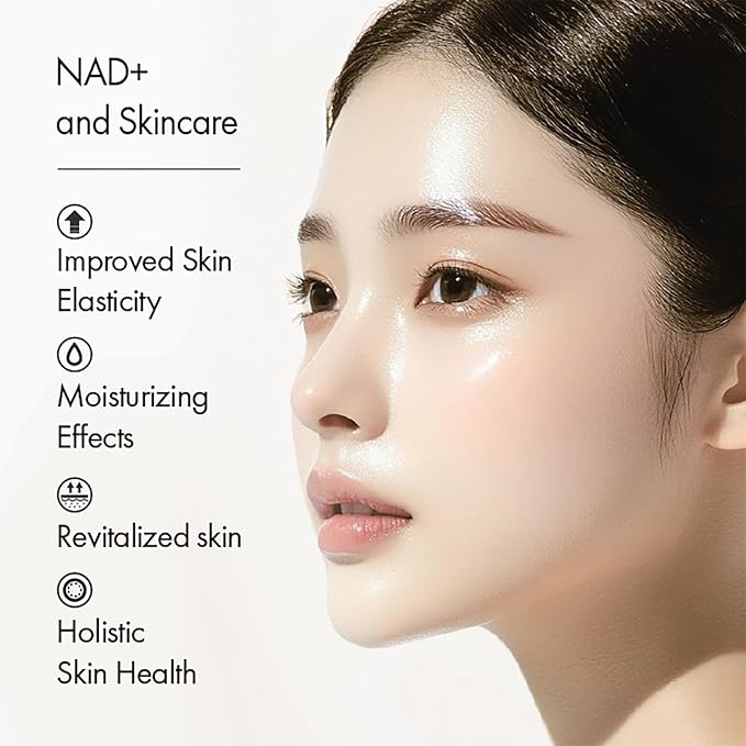 Novus Ordo, NAD+ Ingredients, Revolutionary Korean Skincare Solution, Revitalizing Ampoule serum, NAD healthy aging, Elastic, Moisturing and Glowing Skin, Authentic K-beauty, 1.01 fl oz-GlimoraGlow
