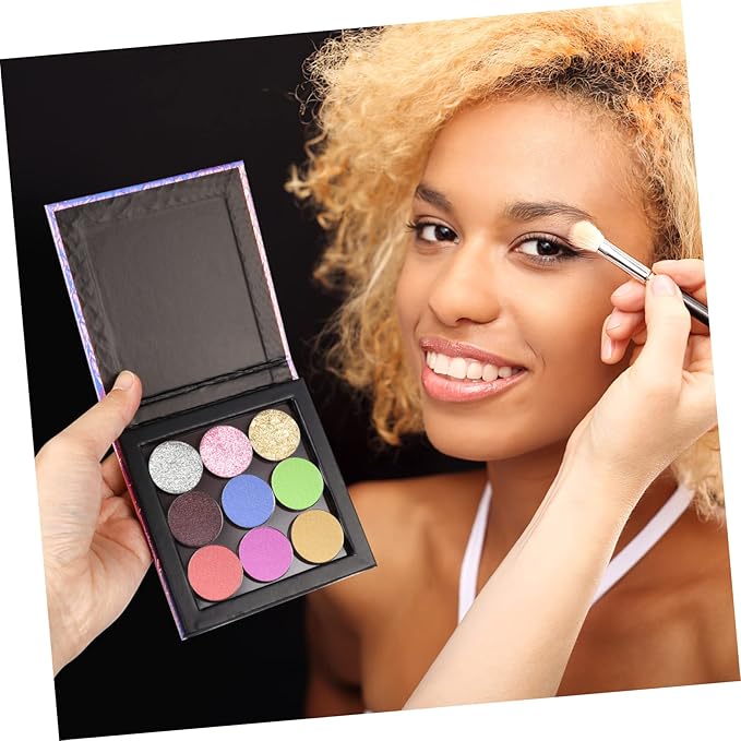 1 Set Empty Makeup Tray Magnetic Makeup Pan Magnetic Palette Empty Cosmetics Palette Empty Eyeshadow Holder Make up Palette Paper Eye Shadow Travel Blush Powder-GlimoraGlow