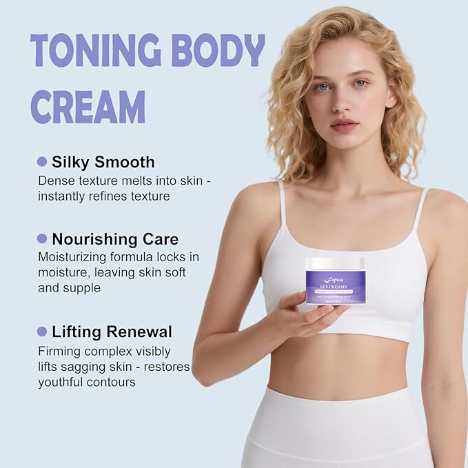 Get Dreamy Overnight Toning Whip - Body Firming Cream for Women, 6.76 oz Sleep & Sculpt Night Cream, Reduces the Appearance of Body Skin Laxity for Mulated for All Skin Types (200ml)-GlimoraGlow