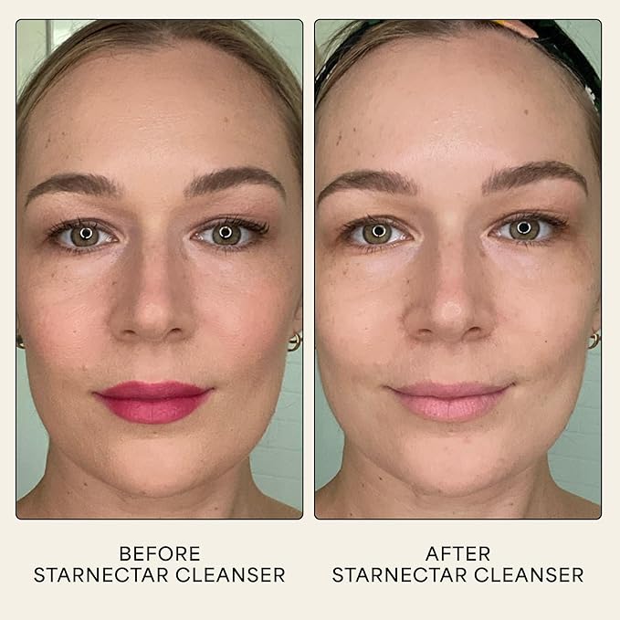 Wildling Starnectar Jelly Cleanser – Daily Hydrating Makeup Remover Face Wash – Gently Cleanse, Remove Makeup, Brighten, Soften, Repair Skin Barrier – Alcohol Free, 100% Natural, Vegan, Cruelty-Free-GlimoraGlow