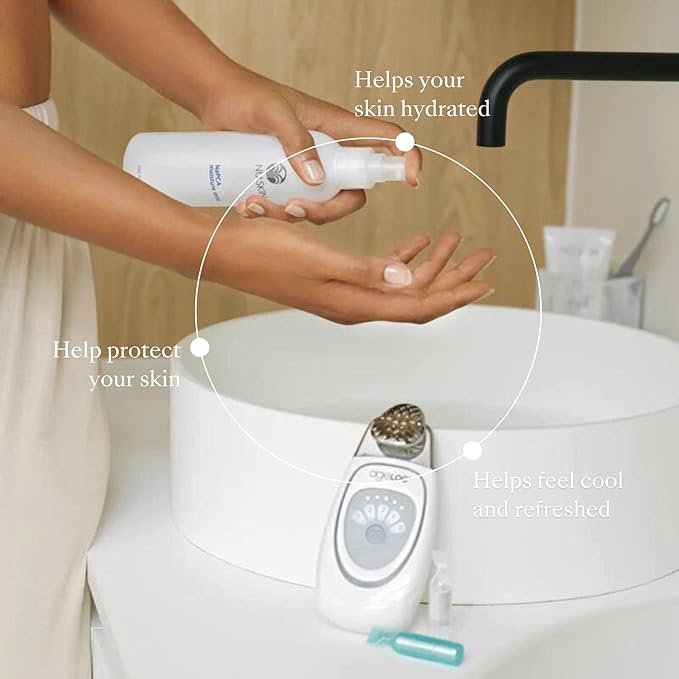 Nu Skin NaPCA Moisture Mist | Revitalizing Moisturizer & Cooling Mist with Hyaluronic Acid | Hydrating Spray for Face, Body & Hair | Sodium PCA for All Skin Types | 8 oz | 2 Pack-GlimoraGlow