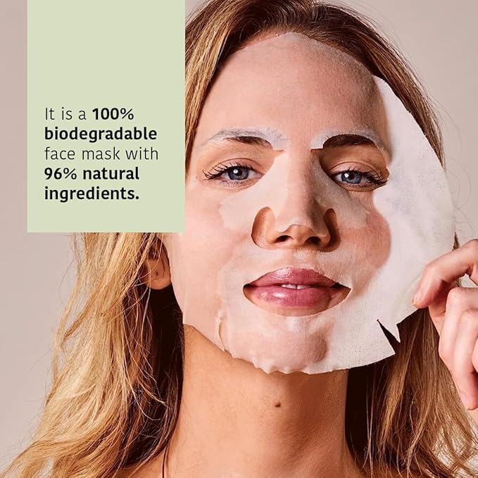 IROHA NATURE Comforting & Hydrating Tissue Face Mask with Aloe Vera | 15 Pieces | Aftersun Effect | 96% Natural Ingredients-GlimoraGlow