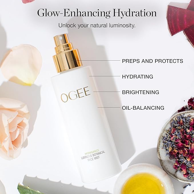 Ogee Rose Botanical Face Mist – Hydrating Organic Vegan Facial Mist, 90ml-GlimoraGlow