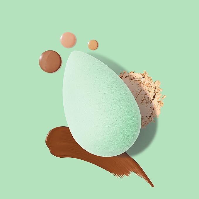 Beautyblender® | Mint Beauty Blender Makeup Sponge, Super-Soft Foam Easily Blends Foundations, Powders & Creams, Made in USA, Reusable, Washable, Streak Free Application, Vegan, Cruelty Free-GlimoraGlow