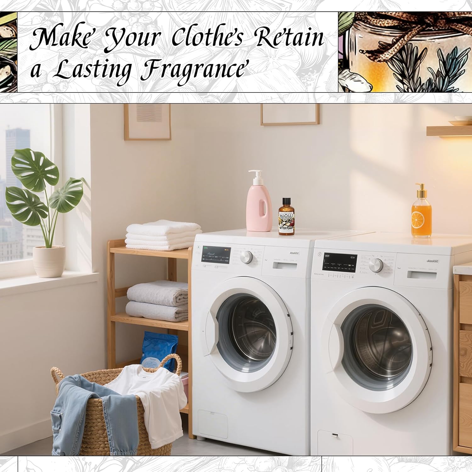 HIQILI Bitter Peach Fragrance Oil - for Candle, Soap & Sachets Bag Making, Inspired by T-F.rd Bitter-P.ch, for Home Diffuser, Add to Air Fresheners Spray - 1 Fl Oz-GlimoraGlow