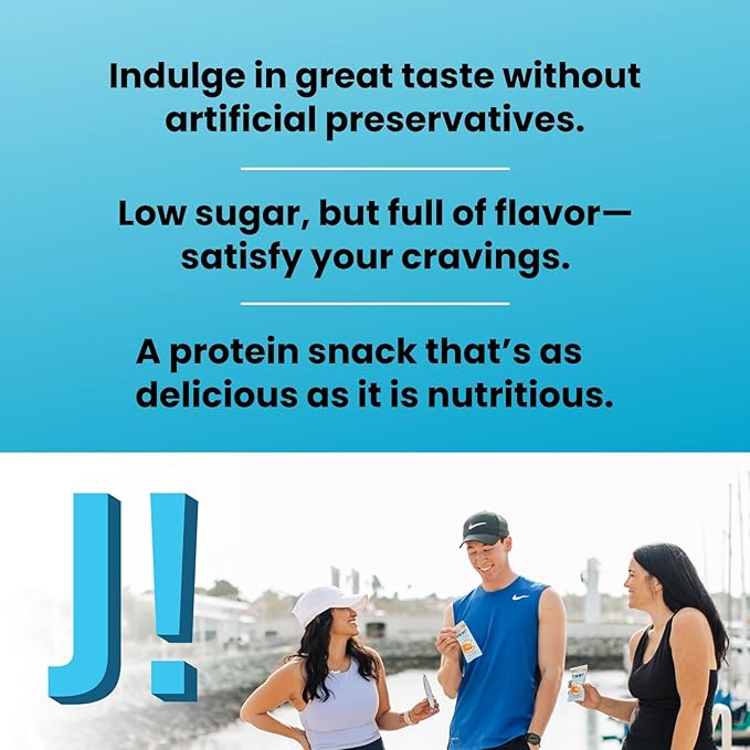 JiMMYBAR! - Sea Salt Caramel Cookies N' Cream - 19g High Protein Bars - 7g Sugar - 12 Count - 58g Health Bars - Natural Peanut Butter Core - Caffeinated Protein Bar For Energy- Hand Drizzled Chocolate-GlimoraGlow