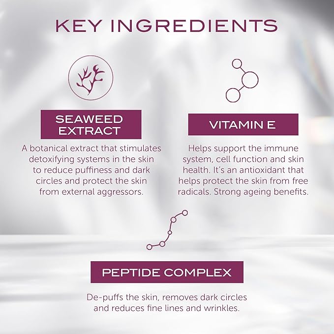 111SKIN Cryo De-Puffing Eye Mask, Hydrating Under Eye Patches for Puffy Eyes & Dark Circles with Seaweed Extract, Vit E & Peptide Complex, Nourishing Formula for Fine Lines & Puffiness, 8 Pairs, Blue-GlimoraGlow