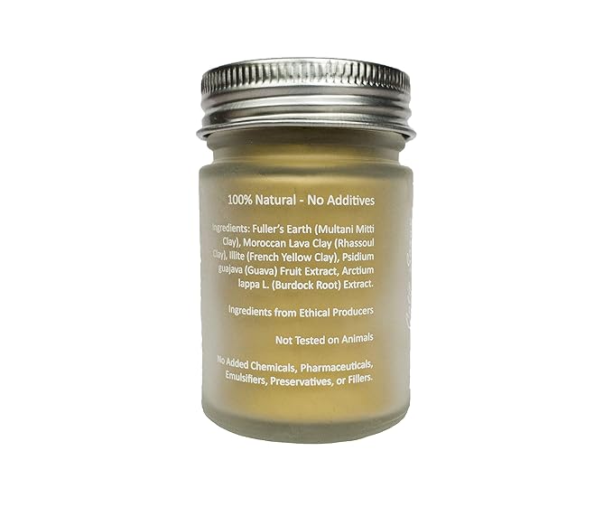 100% Natural Vitamin B Clay Exfoliating Face Mask 120g All Clay & No Water-GlimoraGlow