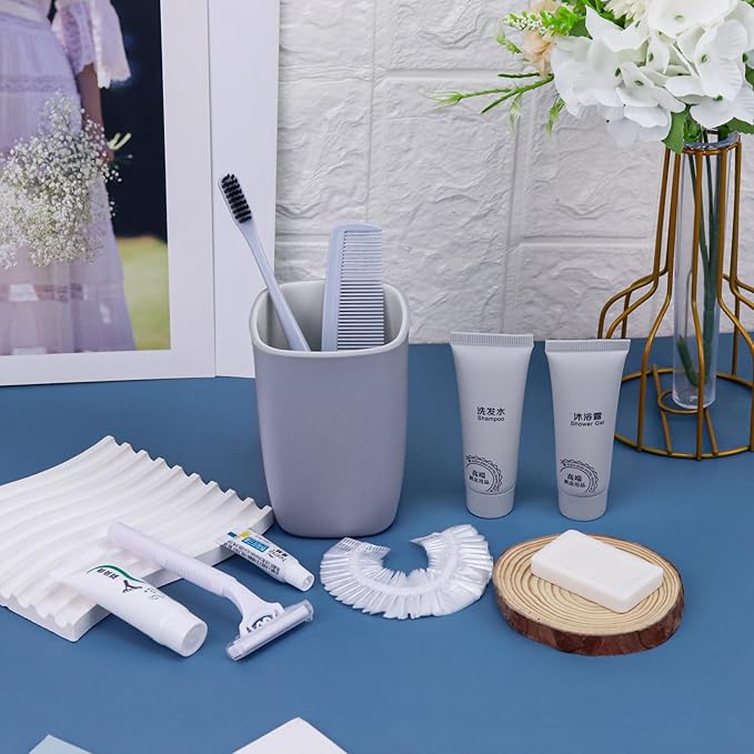 Hygiene Kit, Hygiene Kit Bulk, Individually Packed,The Travel Hygiene Kit Is Fully Equipped, Convenient For Personal Washing, Convenience Kits Suitable For Hotel, Home, Camping, Travel ( Pack-12)-GlimoraGlow