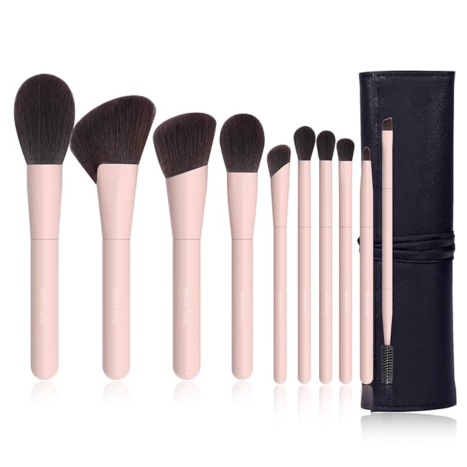 Makeup Brushes 10Pcs Professional Makeup Brush Set Foundation Contour Concealer Blush Highlight Powder Blending Eye Shadow Brush-GlimoraGlow