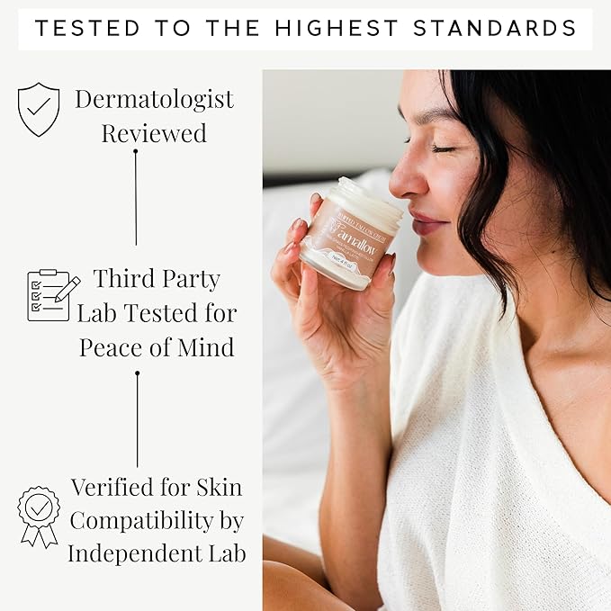 Amallow 100% Grass Fed Beef Tallow for Skin Care - Face + Body - Whipped Moisturizer - Natural Lotion, 4 FL. oz. (Vanilla Latte)-GlimoraGlow