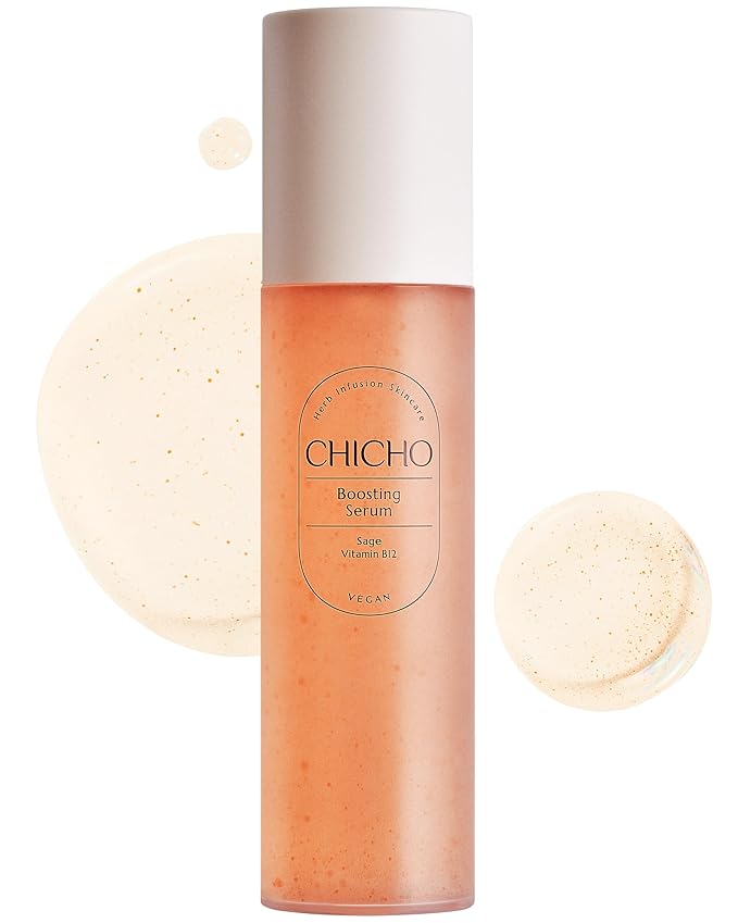 CHICHO Boosting Serum - Korean Face Spray Essnece with 88% Sage Leaf Water Vitamin B12 Niacinamide - Glow Skin Hydrating Sensitive Skin Vegan Clean Formula, 3.38 fl.oz.-GlimoraGlow