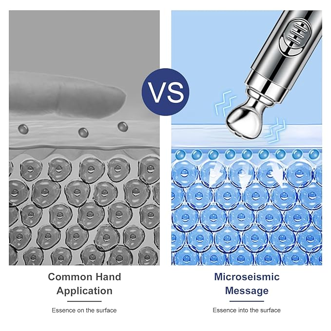 20g Eye Cream with Electric Massage, Moisturizing Anti-Wrinkles Eye Cream, Anti Aging Eye Cream for Dark Circles and Puffiness, Results in 3-4 Weeks to Reduce Fine Lines-GlimoraGlow