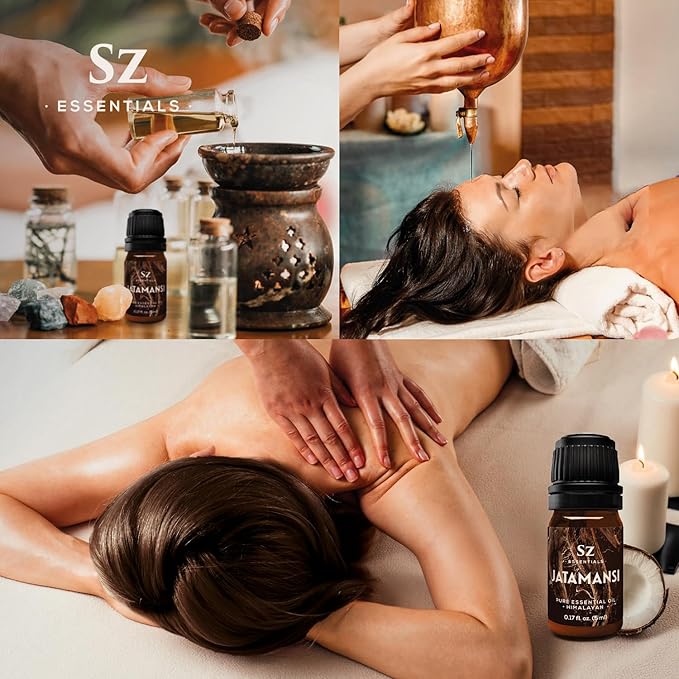 Jatamansi Essential Oil aka Spikenard - 100% Pure & Undiluted - Extracted from Nardostachys Jatamansi - Strong & Powerful Scent with Earthy Overtones - Therapeutic Grade - 0.17oz-GlimoraGlow