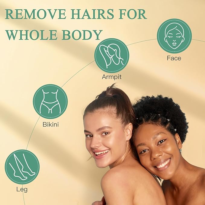 1.3Lb/21oz Hard Wax Beads for Hair Removal, Bouvetean Wax Beans for Bikini, Eyebrow, Face, Legs, Full Body Sensitive Skin Waxing with 10pcs Wax Spatulas (Pack of 6)-GlimoraGlow