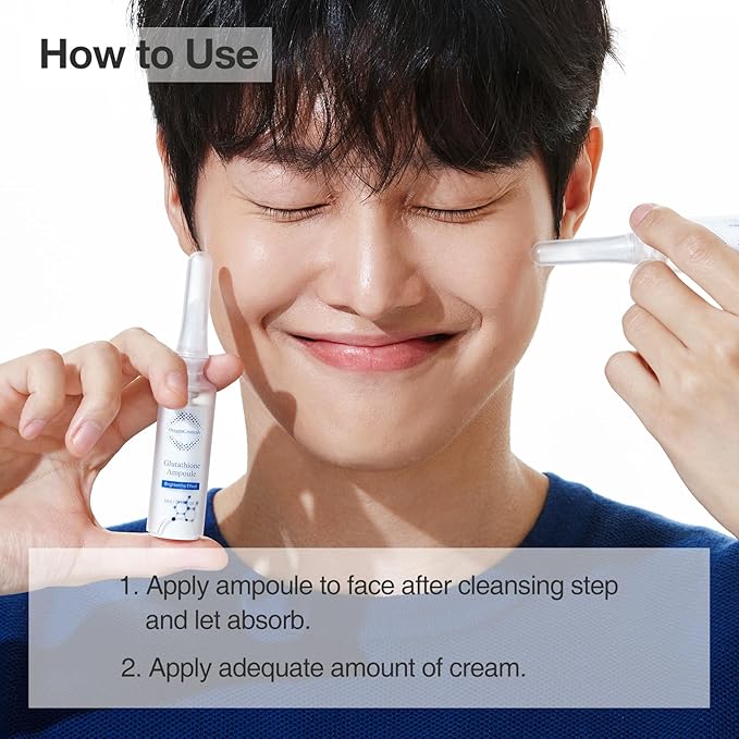 Instant Brightening Kit with Glutathione and Niacinamide | OxygenCeuticals Glutathione ToneUp Kit | Intensive Brightening Ampoule and Cream | 2 Pcs Set | Made in Korea-GlimoraGlow