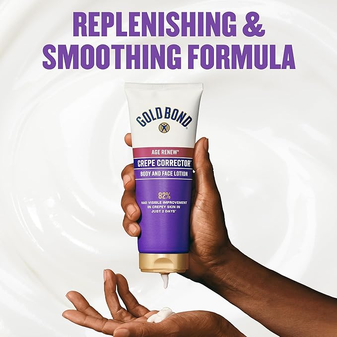 Gold Bond Age Renew Crepe Corrector Body Lotion, Replenishing & Smoothing Formula, 8 oz.-GlimoraGlow