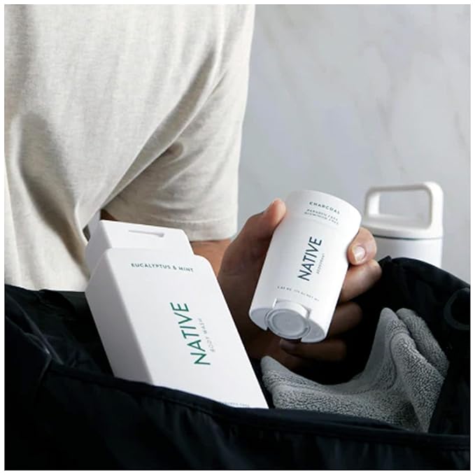 Native Body Wash Contains Naturally Derived Ingredients | For Women & Men, Sulfate, Paraben, & Dye Free Leaving Skin Soft and Hydrated | Eucalyptus & Mint 18 oz - 2 Pk-GlimoraGlow