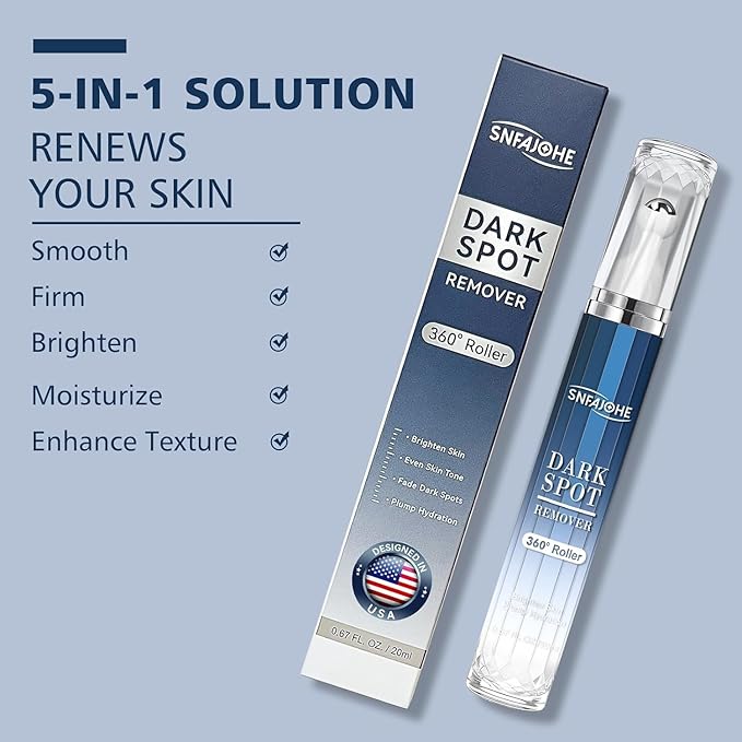 Dark Spot Remover for Face and Body - Dark Spot Advanced Corrector Serum for Melasma, Age Spots, Freckles & Sun Spots, with 360° Roller for All Skin Types-GlimoraGlow