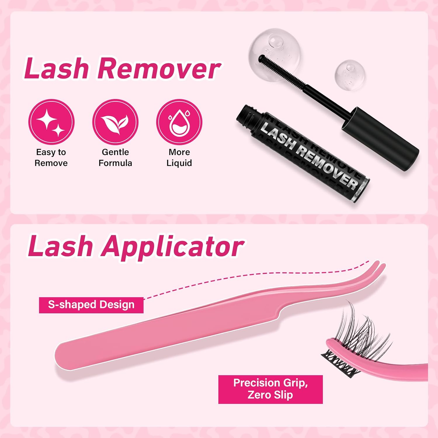 PROLASHBEAUTY Lash Clusters Kit 3D Volume Plushy Eyelash Clusters Kit Ultra Thin Band Soft Clusters Lashes Kit with Waterproof Lash Bond and Seal Remover (Attraction-3D, 8-16mix)-GlimoraGlow